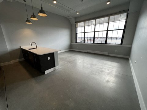 Floor plan for 1 bed, 1 bath, 878 sqft